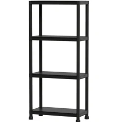 3 Tier Storage Shelving Unit Heavy Duty PP Utility Shelf Organizer for Garage Pantry Kitchen Laundry, 300 lbs Capacity