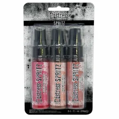 Tim HoltzĀ® DistressĀ® Spritz Pink & Red Pigment Spray Set