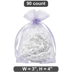 Tiny Organza Bags 3” x 4” for Delicate Wrapping