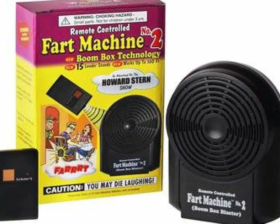 T.J. Wisemen, Inc. Remote Controlled Fart Machine #2 with Boom Box Technology - 15 Realistic Sounds - Wireless with 100 ft Range
