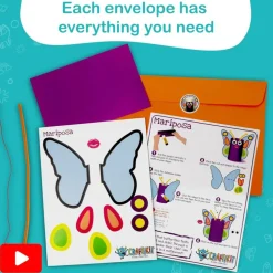 Toddler Arts and Crafts for Kids Ages 3-10 Years, All-Inclusive Animal Craft Kits, Fun Toddler Craft Box for Girls, Boys in Preschool
