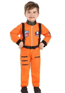 Toddler Classic Orange Astronaut Costume