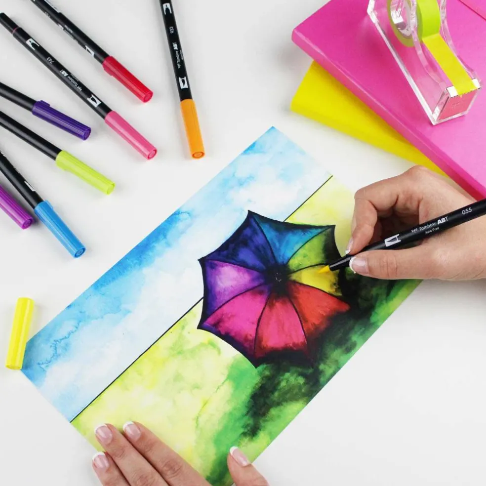 Tombow Bright Dual Brush Pens