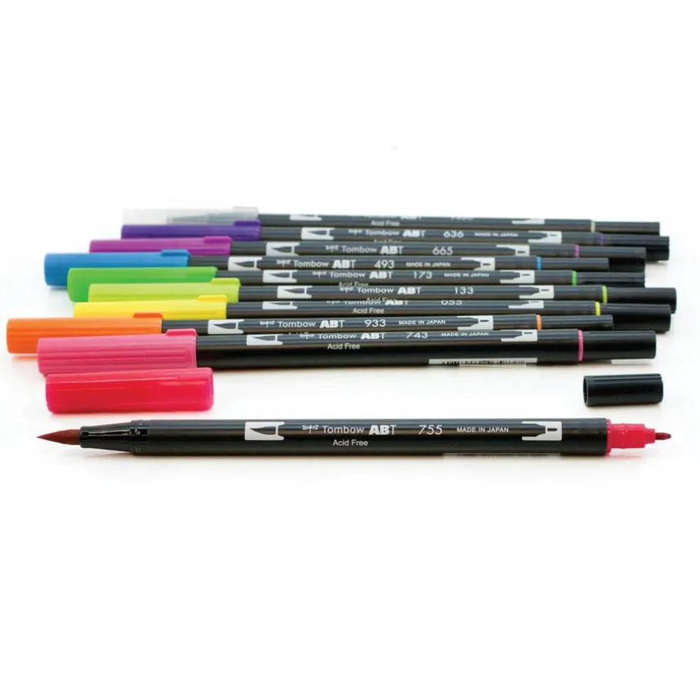 Tombow Bright Dual Brush Pens