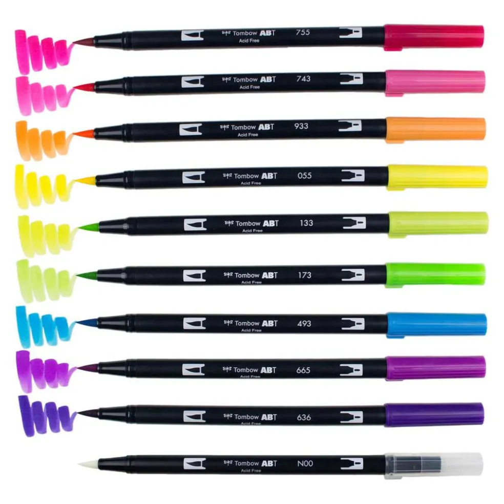 Tombow Bright Dual Brush Pens