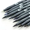 Tombow Grayscale Palette Dual Brush Pen Set