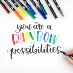Tombow Primary Palette Dual Brush Pen Set