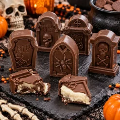 Tombstone Chocolate Mold – Halloween Silicone Candy Mold 6 Cavity