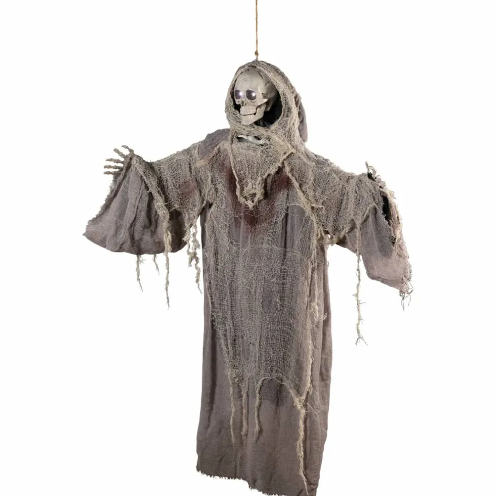 36" Touch Activated Hanging Death Reaper Halloween Decoration