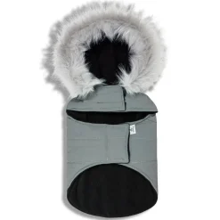 Touchdog - Large - Brown - Duck-Down Parka Dog Coat - 1 Piece