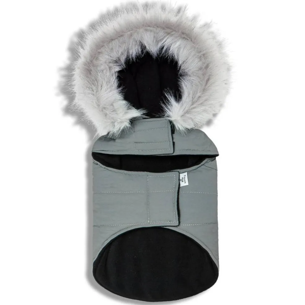 Touchdog - Large - Brown - Duck-Down Parka Dog Coat - 1 Piece