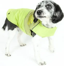 Touchdog Lightening-Shield Waterproof 2-in-1 Convertible Dog Jacket with Blackshark technology