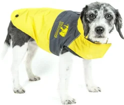 Touchdog Lightening-Shield Waterproof 2-in-1 Convertible Dog Jacket with Blackshark technology