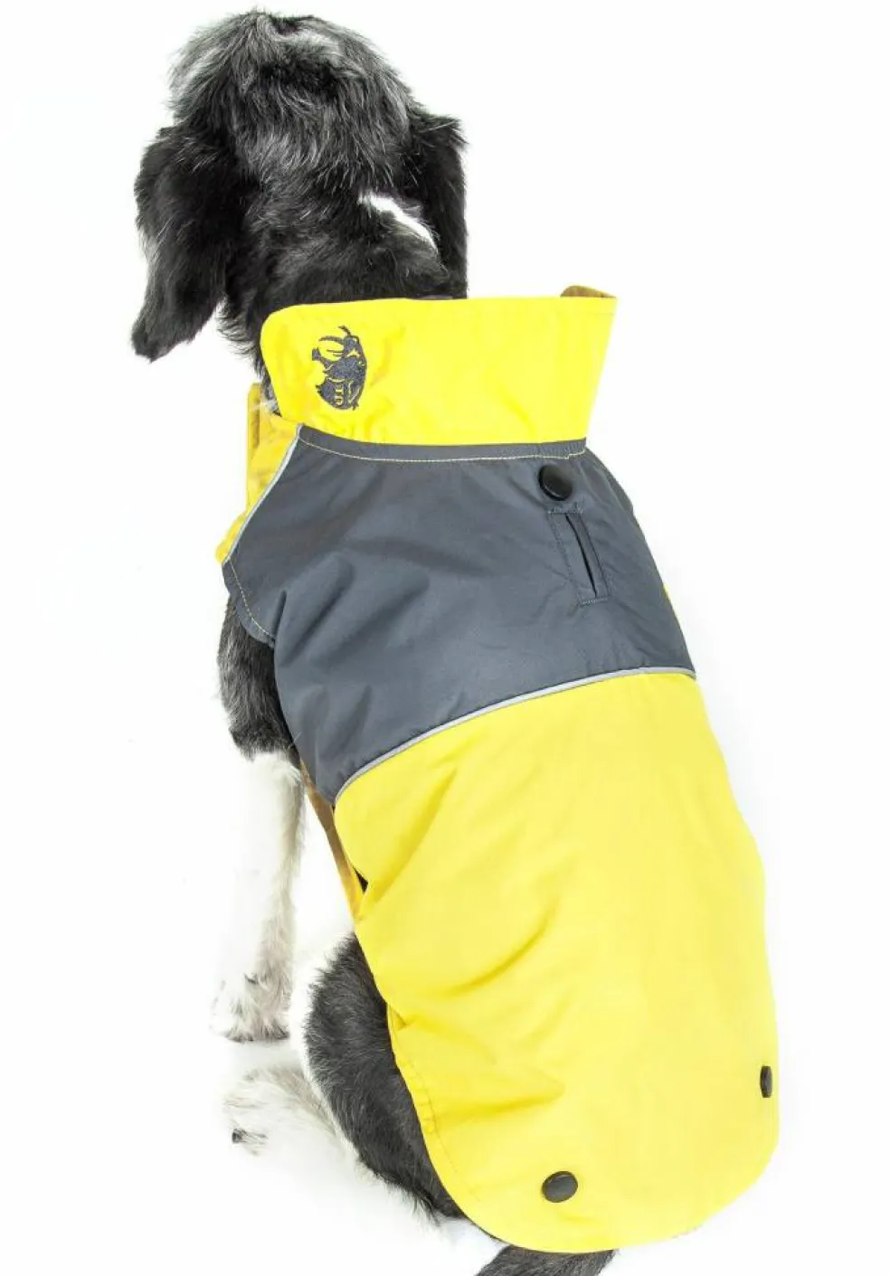 Touchdog Lightening-Shield Waterproof 2-in-1 Convertible Dog Jacket with Blackshark technology