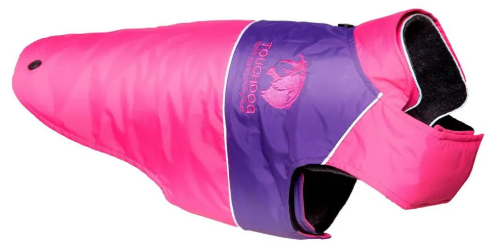 Touchdog Lightening-Shield Waterproof 2-in-1 Convertible Dog Jacket with Blackshark technology