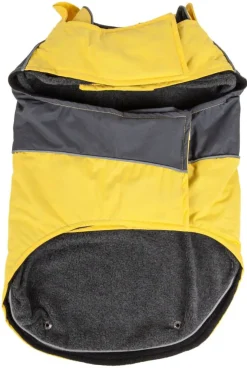 Touchdog Lightening-Shield Waterproof 2-in-1 Convertible Dog Jacket with Blackshark technology