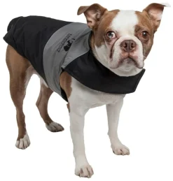 Touchdog Lightening-Shield Waterproof 2-in-1 Convertible Dog Jacket with Blackshark technology