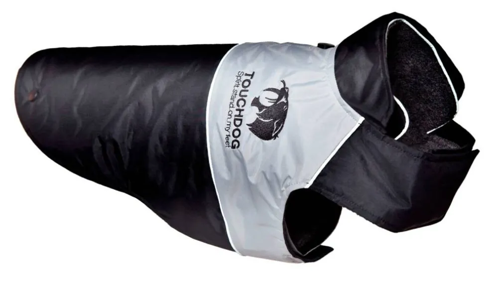 Touchdog Lightening-Shield Waterproof 2-in-1 Convertible Dog Jacket with Blackshark technology