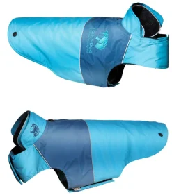 Touchdog Lightening-Shield Waterproof 2-in-1 Convertible Dog Jacket with Blackshark technology