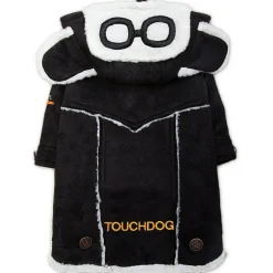 Touchdog - X-Small - Black - Tuskegee Aero-Vintage Designer Dog Coat - 1 Piece