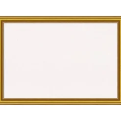 Townhouse Gold Wood Framed Corkboard, White Cork