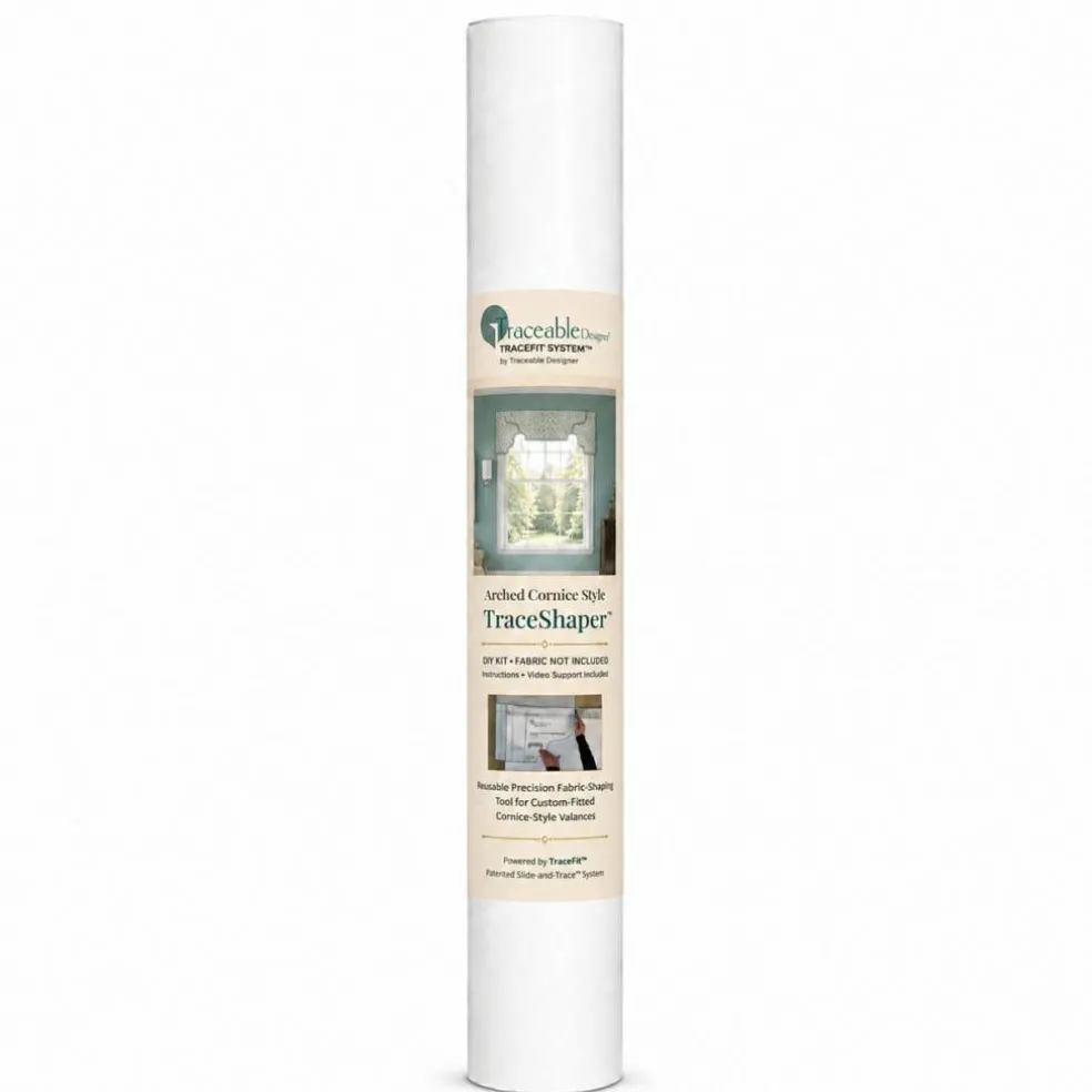 Traceable Designer Arched Cornice Style TraceShaper™ Kit, No-Sew Fabric Shaping Form