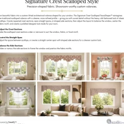 Traceable Designer® Crest Scalloped No-Sew DIY Window Valance Making Kit
