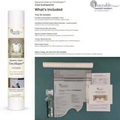 Traceable Designer® Crest Scalloped No-Sew DIY Window Valance Making Kit