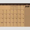 2027 Trail + Timber Large Desk Pad Monthly Blotter Calendar