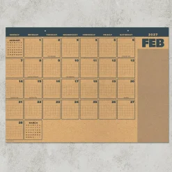 2027 Trail + Timber Medium Desk Pad Monthly Blotter Calendar