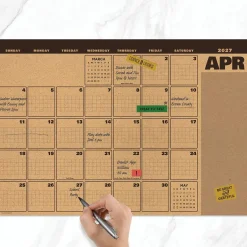 2027 Trail + Timber Medium Desk Pad Monthly Blotter Calendar