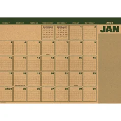 2027 Trail + Timber Medium Desk Pad Monthly Blotter Calendar