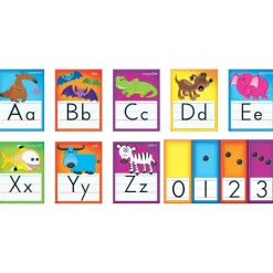 Trend Enterprises Awesome Animals Alphabet Cards Bulletin Board Set