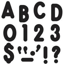 Trend Enterprises Black 7" Billboard Uppercase (EN/SP) Ready Letters®