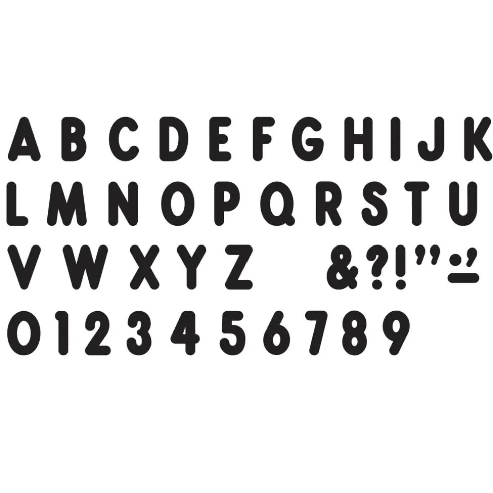 Trend Enterprises Black 7" Billboard Uppercase (EN/SP) Ready Letters®