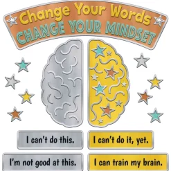 Trend Enterprises® I Heart Metal Mindset Bulletin Board Set
