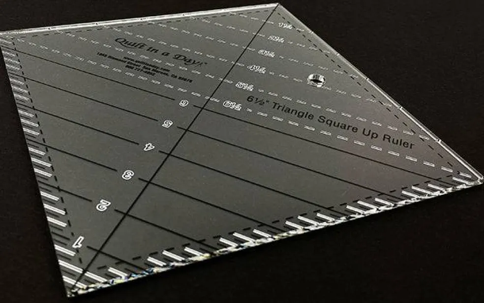 6 1/2 Triangle Square Up Ruler by Quilt in a Day