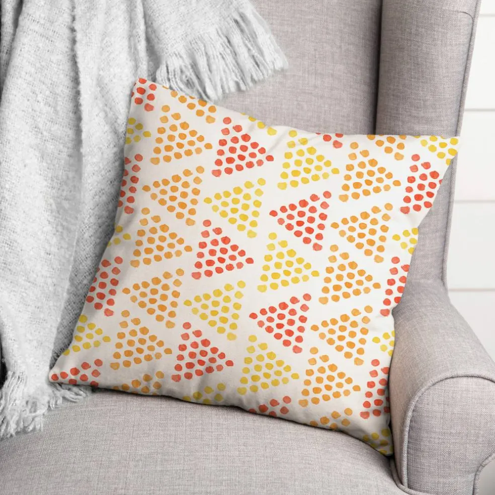 Triangles Throw Pillow