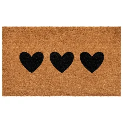 Trio Hearts Skinny Doormat