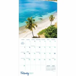 2027 Tropical Beaches Mini Calendar
