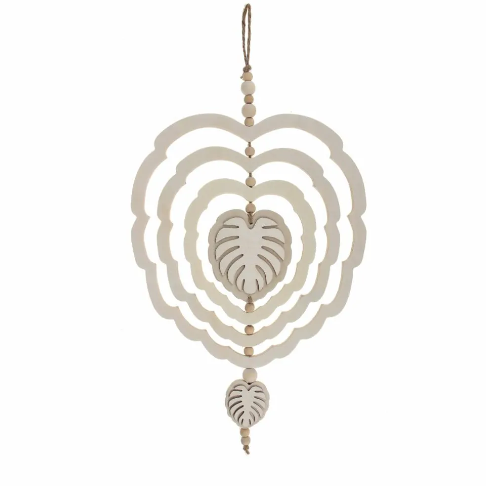 15.5" Tropical Leaf DIY Plywood Wind Spinner Décor by Make Market®
