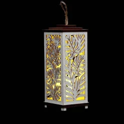 8" Tropical Leaves DIY LED Plywood Lantern Décor by Make Market®