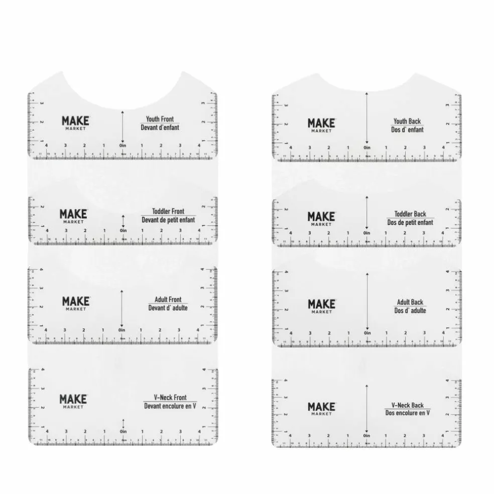 T-Shirt Ruler Guide Set by Make Market®