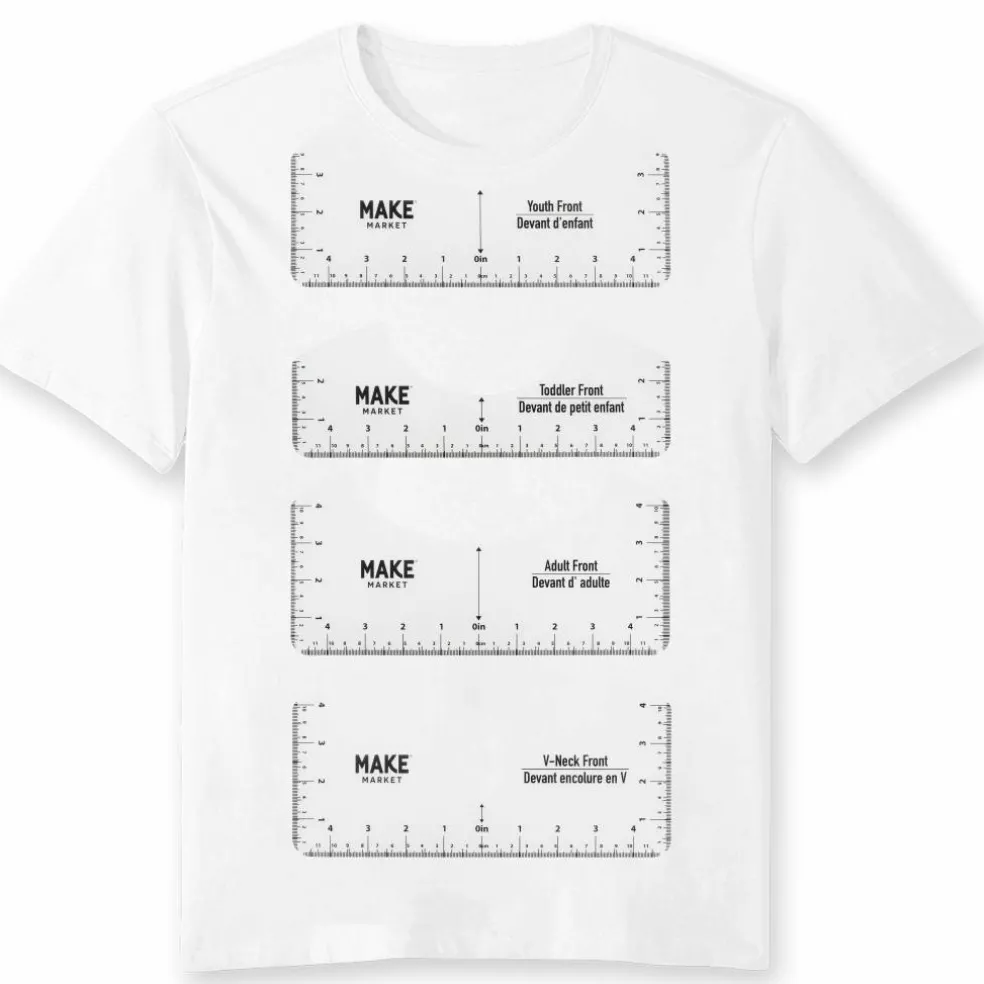 T-Shirt Ruler Guide Set by Make Market®
