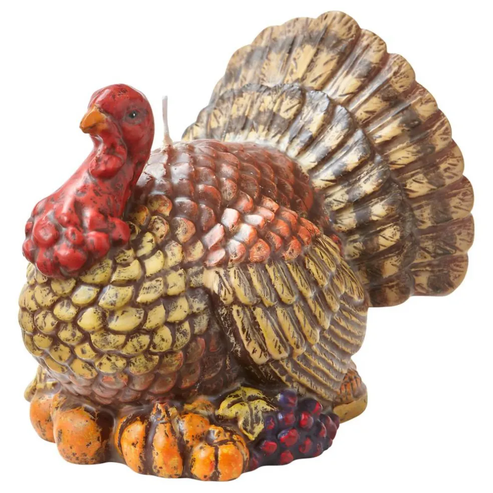 Tucker Turkey Sculpted Thanksgiving Candle
