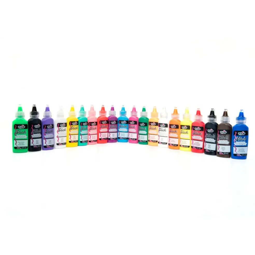 Tulip® Dimensional Fabric Paint, Rainbow & Neon