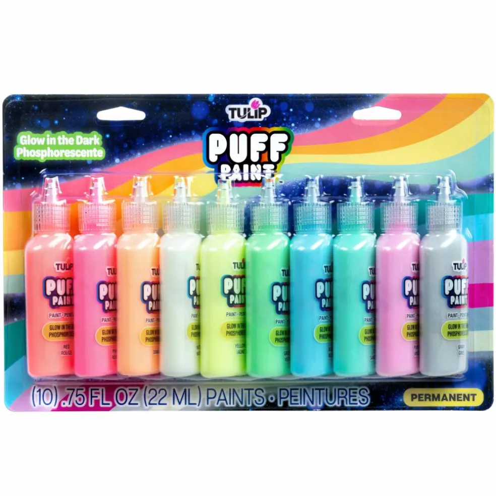 Tulip® Glow-in-the-Dark Puff Paint Set