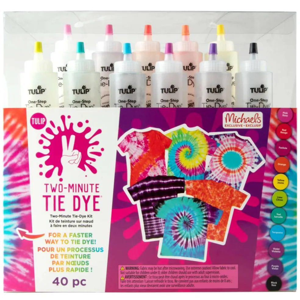 Tulip® 40 Piece Two-Minute Tie Dye® Kit
