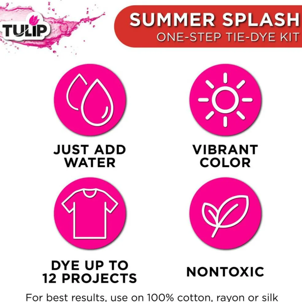 Tulip Summer Splash 8-Color Tie-Dye Kit