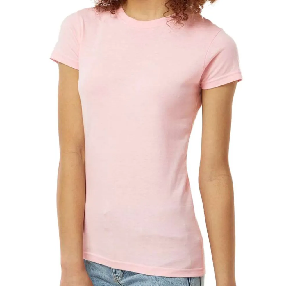 Tultex Women’s Slim Fit Jersey T-Shirt, Short Sleeve Tee for Crafting & Customization